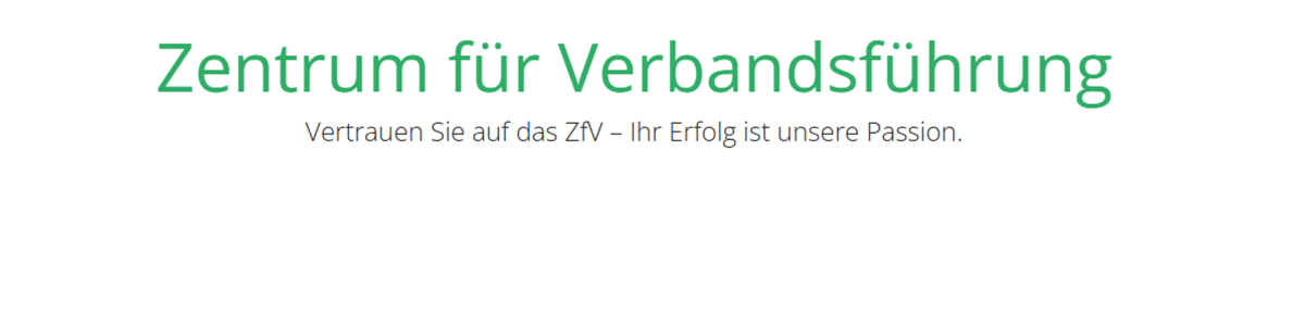 ZfV - Zentrum für Verbandsführung cover